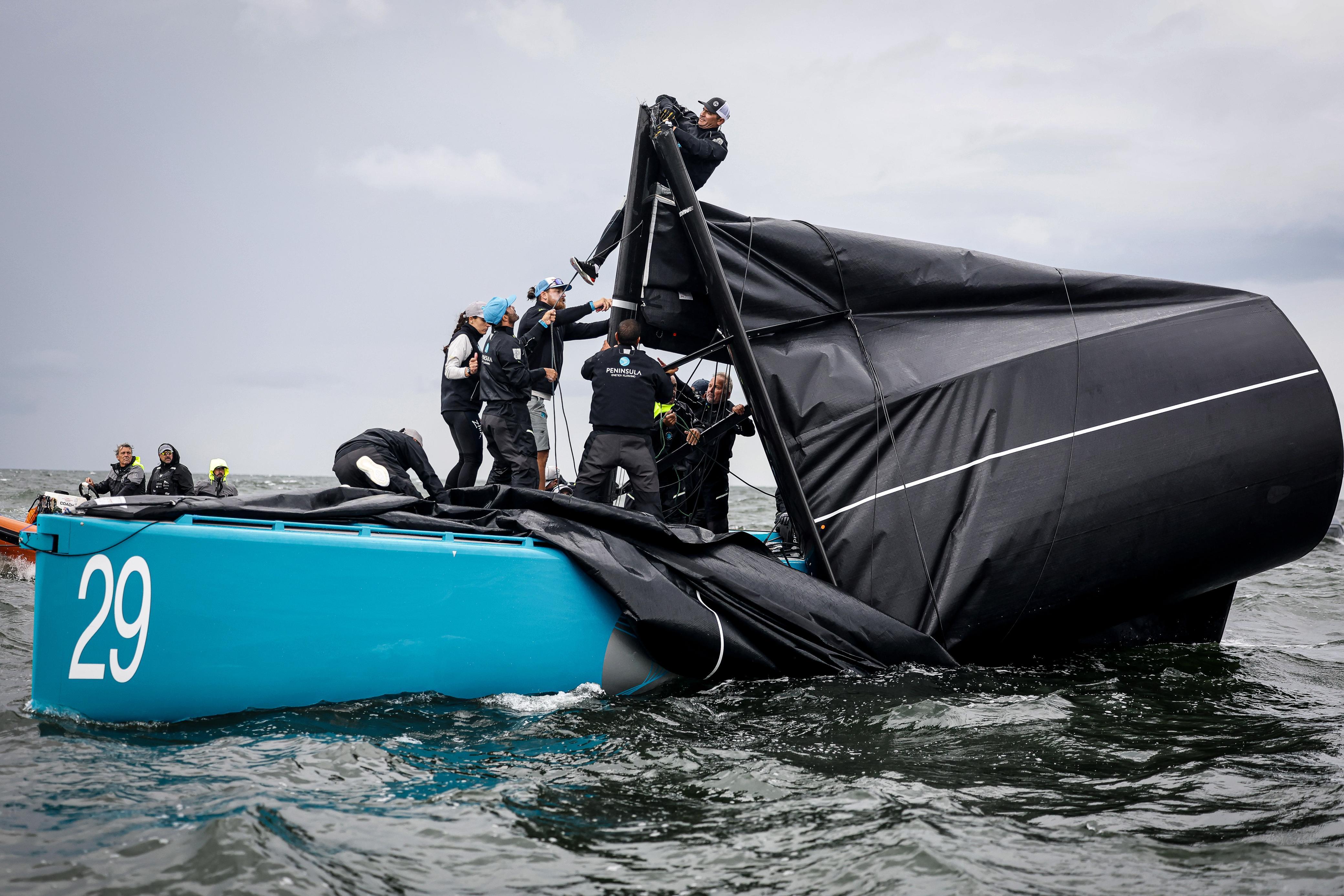 Drama, Shifts and Close Racing as RC44 Worlds Begin in Scheveningen