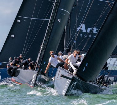 One point separates top three after opening day of the 44Cup Worlds in Cowes