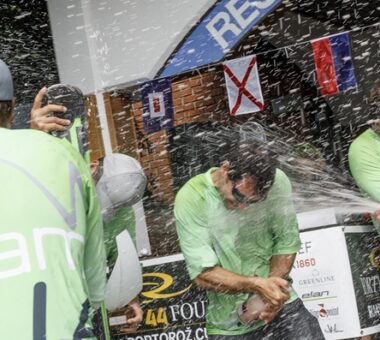 Celebrations on the dock 