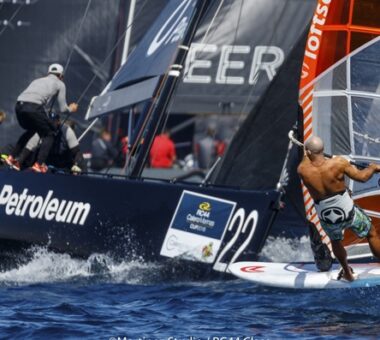 PWA World Tour windsurfers join RC44s