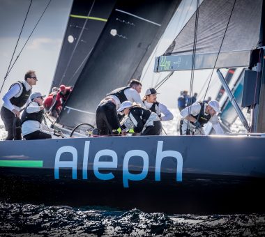 One point separates lead three after 20+ knot day